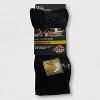 Dickies Men's 2pk Steel Toe Moisture Control Crew Socks - Black 6-12: Midweight, Cotton Blend, Machine Washable - 2 of 2