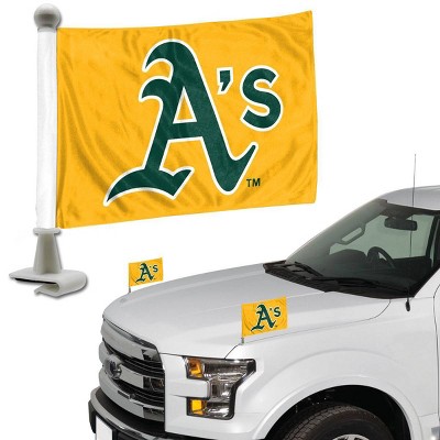 MLB Oakland Athletics Ambassador Car Flags - 2pk