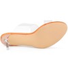 Allegra K Women's Clear Slide Stiletto Heels Sandals - 4 of 4