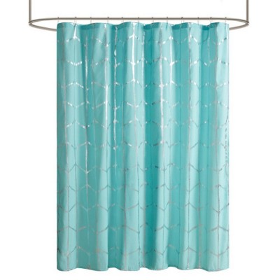 LunaLulinlk Printed Metallic Shower Curtain