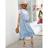 Maternity Maxi Skirt Womens High Waisted Boho Summer Casual Flowy Ruffle Suspender Long Pregnancy Skirt Overall Dress - 4 of 4