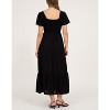 August Sky Women's Smocked Empire Waist Midi Dress - image 2 of 4