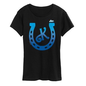 Women's - Barbie - Ken Horseshoe Short Sleeve Graphic T-Shirt - 1 of 4