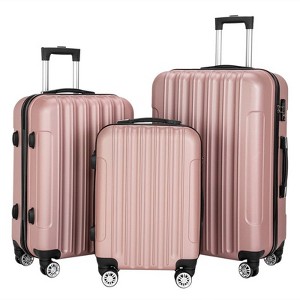 Karl Home 3in1 Multifunctional Large Capacity Traveling Storage Suitcase Luggage Set Pink - 1 of 4
