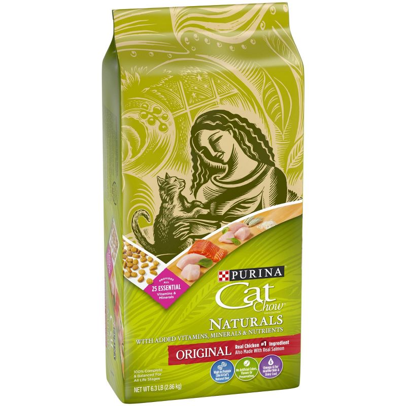Purina Cat Chow Naturals Original Adult Complete & Balanced Chicken Flavor Dry Cat Food, 5 of 7