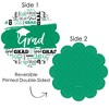 Big Dot of Happiness Green Grad - Best is Yet to Come - Green Graduation Party Round Table Decorations - Paper Chargers - Place Setting For 12 - image 3 of 4