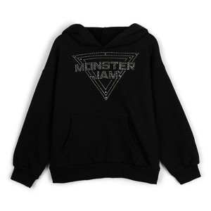 Monster Jam Girls Fleece Drop Shoulder Pullover Hoodie Little Kid to Big Kid - 1 of 3