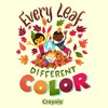 Men's Crayola Every Leaf Different Color T-Shirt - 2 of 4