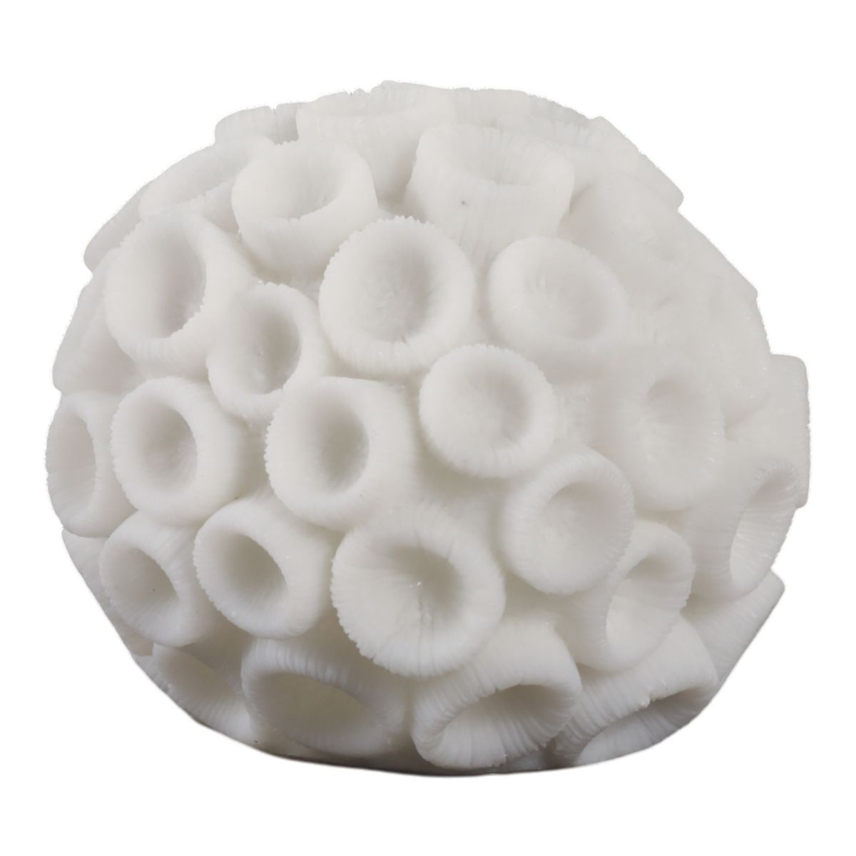 Coastal Resin Coral Orb for Home & Bathroom Decor - Decorative Coral Sphere for Living Room, Coffee Table or Mantel Display - thumbnail 8