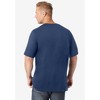 KingSize Men's Big & Tall Shrink-Less Lightweight Longer-Length V-Neck T-Shirt - 3 of 4