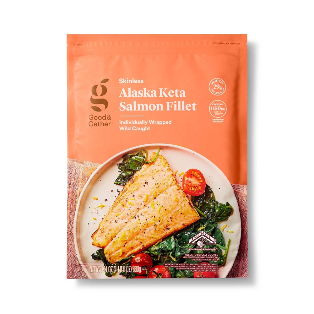 WILD CAUGHT ALASKAN KETA SALMON SKINLESS FILLETS