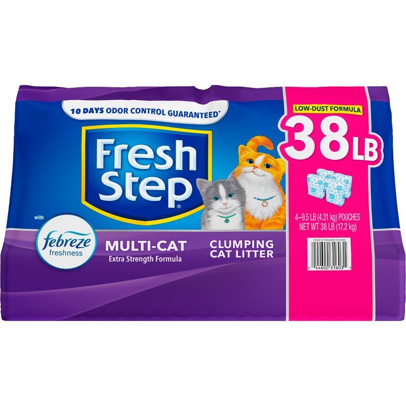 Fresh Step Multi-Cat Scented Litter with the Power of Febreze Clumping Cat Litter , 3 of 13