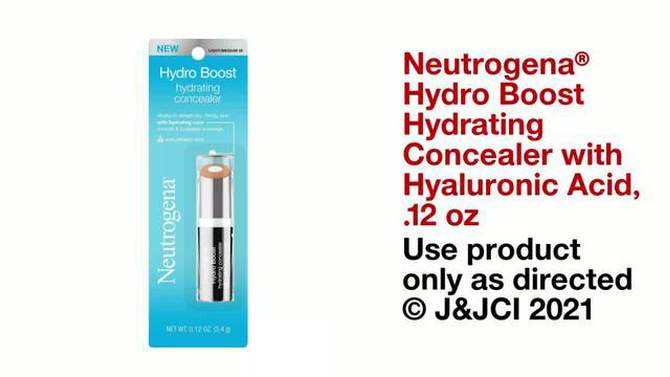 Neutrogena Hydro Boost Hydrating Concealer with Hyaluronic Acid - 0.12oz, 2 of 8, play video