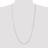 Black Bow Jewelry 1mm, 14k White Gold, Octagonal Snake Chain Necklace - 2 of 4