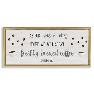 Stupell Industries Fresh Coffee 24:7 Caffeine Proverbs, 31" x 14" - 1 of 4