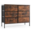 Kid Room, Closet, Entryway, and Nursery Storage Solution: Tall Dresser Fabric Storage Tower with Wooden Top - 2 of 3