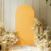 3-Piece Set Polyester + Spandex Wedding Arch Fabric Set 6Ft + 6.6Ft + 7.2Ft Background Frame Zipper Fabric Set - 4 of 4