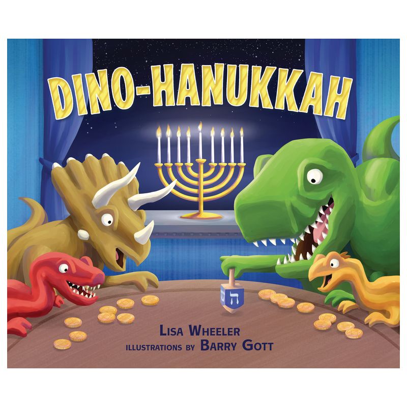 Dino-Hanukkah - (Dino-Holidays) by  Lisa Wheeler (Hardcover), 1 of 2