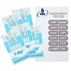 Mintegrity [5pk] 12 Panel Urine Drug Test Card for Home | High Sensitivity Substance Screening Home Detection Urine Dip Card | MT-WDOA-6124 - 1 of 4