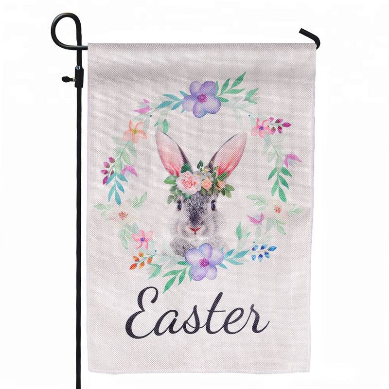 Nifti Nest Easter Flag - Floral Bunny, 1 of 8