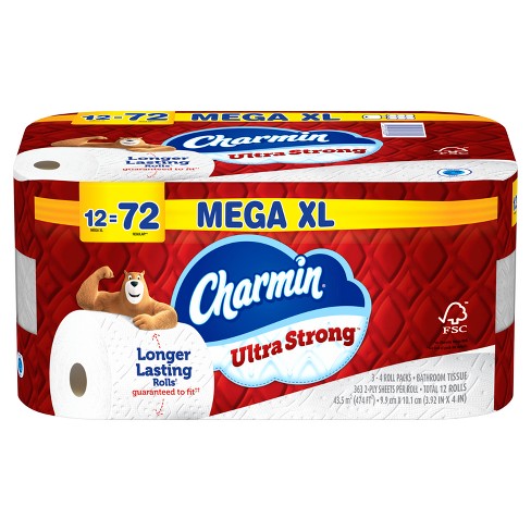 Charmin Ultra Strong Toilet Paper - 12 Mega Xl Rolls : Target