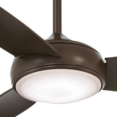 54" Smart LED Ceiling Fan in Oil Rubbed Bronze with Etched Opal Glass
