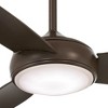 54" Minka Aire Modern Indoor Outdoor Ceiling Fan with LED Light Remote Control Oil Rubbed Bronze Opal Glass Wet Rated for Patio - 3 of 4