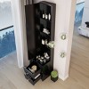 Full Body Mirror Cabinet with Drawers, Minimalist MDF Storage Tower for Bedroom or Vanity Corner-Cuddlewood - 3 of 4