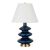 Hudson and Canal 26.5" Tall Triple Gourd Table Lamp with Fabric Shade - 2 of 4