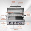 36" Bulit in Grill, Natural Gas Grill, Stainless Steel 4-Burner Grill Head with Rear Infrared Burner - 2 of 4