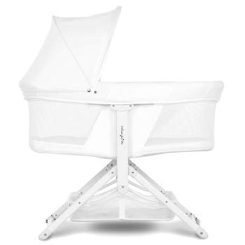 Dream On Me JPMA Certified Insta Fold Bassinet and Cradle in White