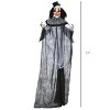 Syemin Decorative Holiday Mannequins Outdoor Halloween Decoration Classic Striped Clown Outdoor Halloween Decoration, Black, 43.3"*7.1"*72" - 3 of 4