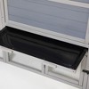 FURNIinspire Pet Crates And Houses Anti-Rust Chicken Coop With Flexible Tray Observation Window And Tool-Free Assembly, Grey, 82.30"*22.80"*44.90" - 3 of 3