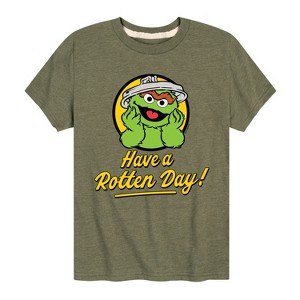 Boys' - Sesame Street - Have A Rotten Day Short Sleeve Graphic T-Shirt - 1 of 4