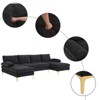 Karl Home |110 in. W Pillow Top Arm 3-Piece U-shaped Chenille Sectionals in Beige - 3 of 4