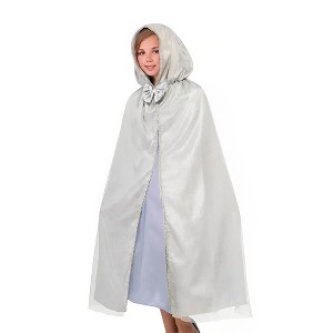 Forum Novelties Royal Princess Silver Costume Cape Child Standard - 1 of 3