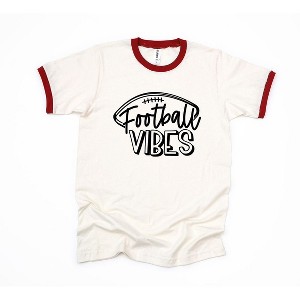 Simply Sage Market Women's Football Vibes Short Sleeve Ringer Tee - 1 of 3