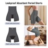 VOXSHE Women's Period Shorts High-Waist Moderate Absorbency Leak-proof Period Boyshorts for Yoga, Comfort - 2 of 4