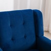 CENGHU Modern Soft Velvet Material Ergonomics Accent Chair, Living Room Chair With Black Legs, for Indoor Home - 4 of 4