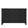 47.24 x 17.71 x 30.12 inch Bar Buffet Cabinet Sideboard Cabinet With 6 Drawers Buffet Server Console Tablestorge Cabinet, Black - image 2 of 4