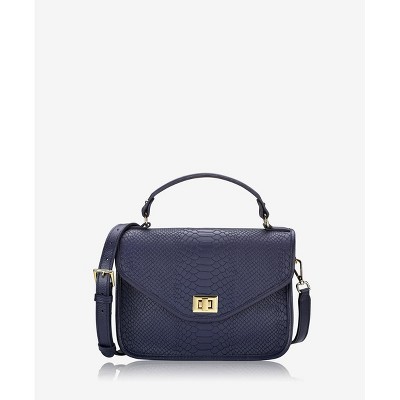 GiGi New York Blue Courtney Satchel Crossbody Bag
