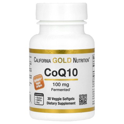 CoQ10 100 mg, Coenzyme Q10 Ubiquinone USP, Supports Mitochondrial Function*, 30 Veggie Softgels