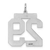 Black Bow Jewelry Sterling Silver, Jersey Collection, Large Number 29 Pendant - 3 of 4