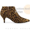 Perphy Women's Pointed Toe Side Zipper Cutout Kitten Heel Ankle Booties - 4 of 4