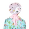 Anna-Kaci Women Silk Bonnet for Sleeping Satin Hair Bonnet with Butterfly Print and Adjustable Tie Band - 2 of 4