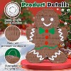 Christmas Gingerbread Man Pinatas Bundle with a Blindfold and Bat, Holiday Theme Piñata - 3 of 4