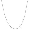 Black Bow Jewelry 0.8mm 14k White Gold Diamond Cut Singapore Chain Necklace - 3 of 4