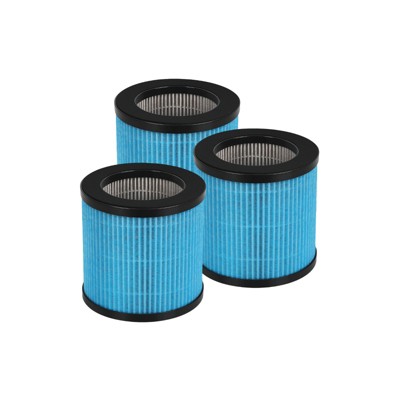 Nispira True HEPA Replacement Filter Compatible with TOPPIN TPAP002 Comfy C1 Air Purifier. Compared to Part TPFF002. 3 Packs