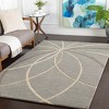 Hauteloom Davison Black Geometric Wool Carpet - 2 of 4