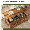 Coffee Table, 47" Lift Top Coffee Table with Hidden Compartment and 2 Storage Shelves for Living Room - 4 of 4